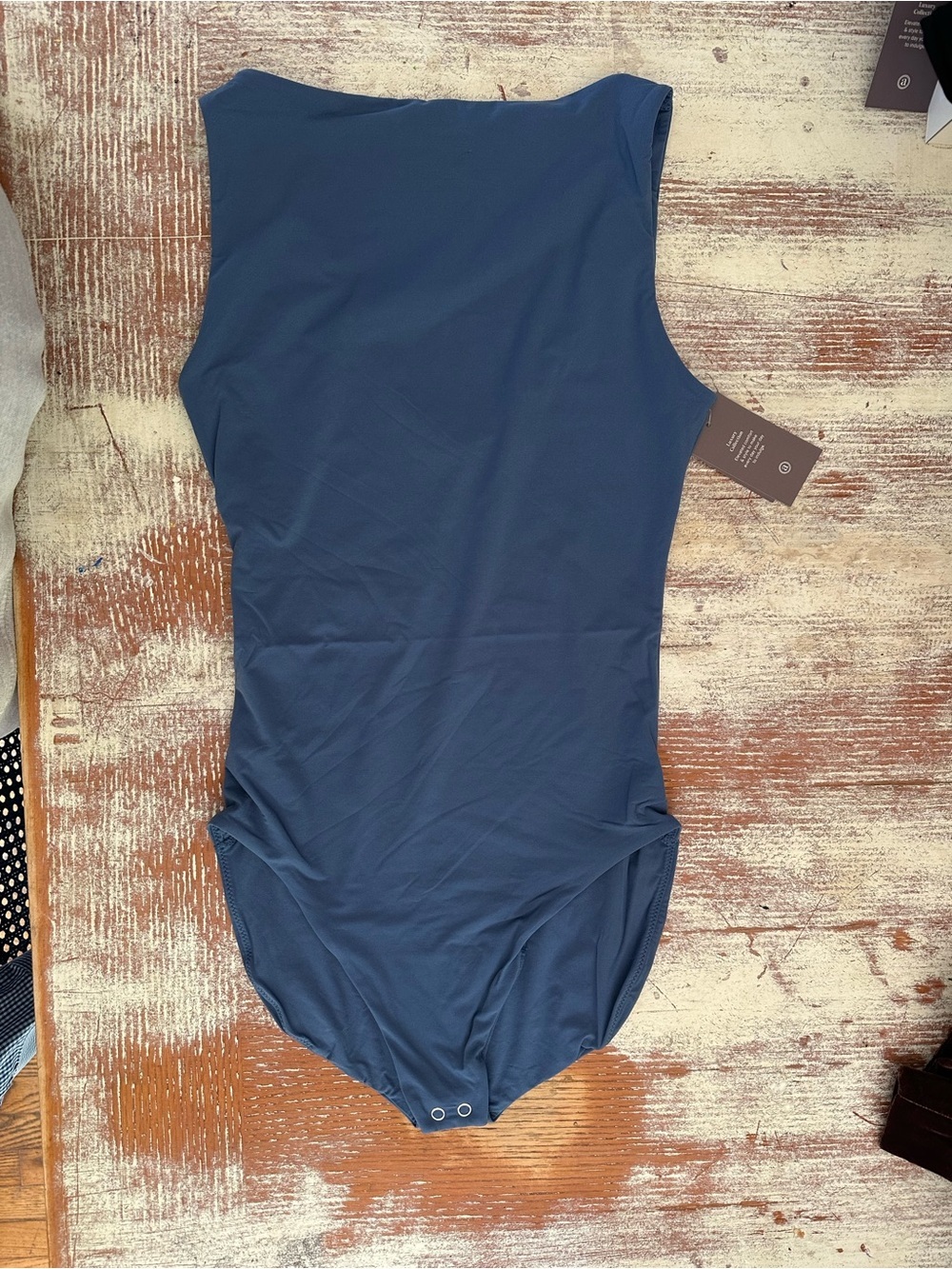 Auden Navy Blue Sleeveless Bodysuit